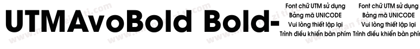 UTMAvoBold Bold字体转换